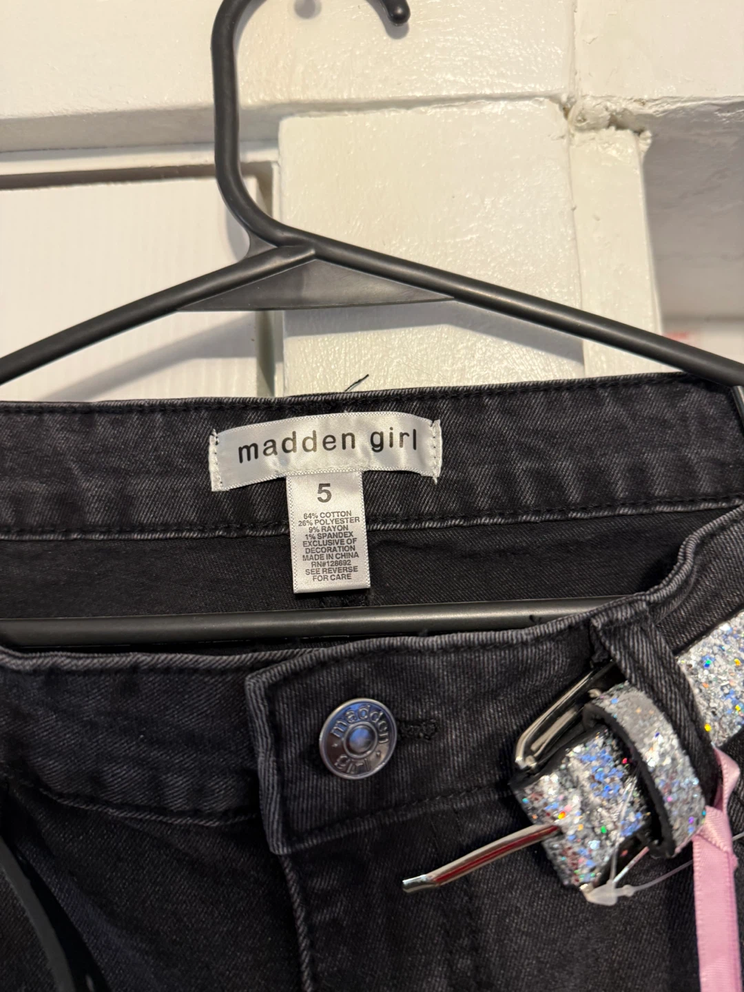 Madden Girl Black Jeans - Size 5 - photo 2