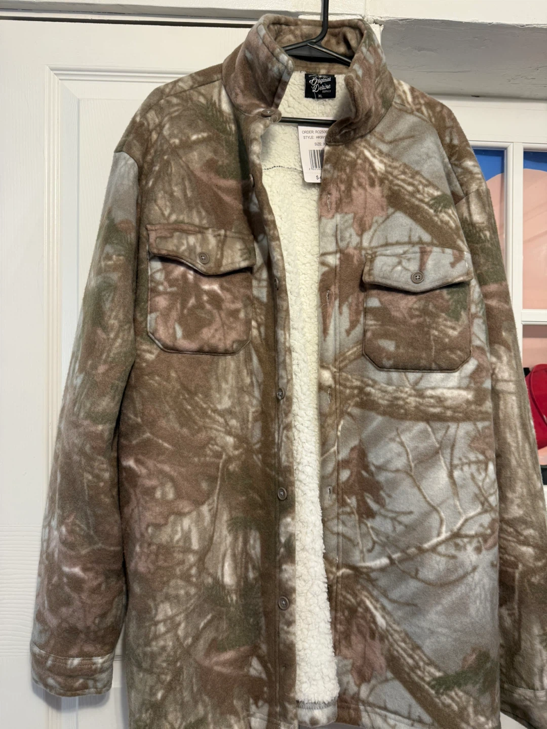 Camo Fleece Lined Jacket XL - photo 2