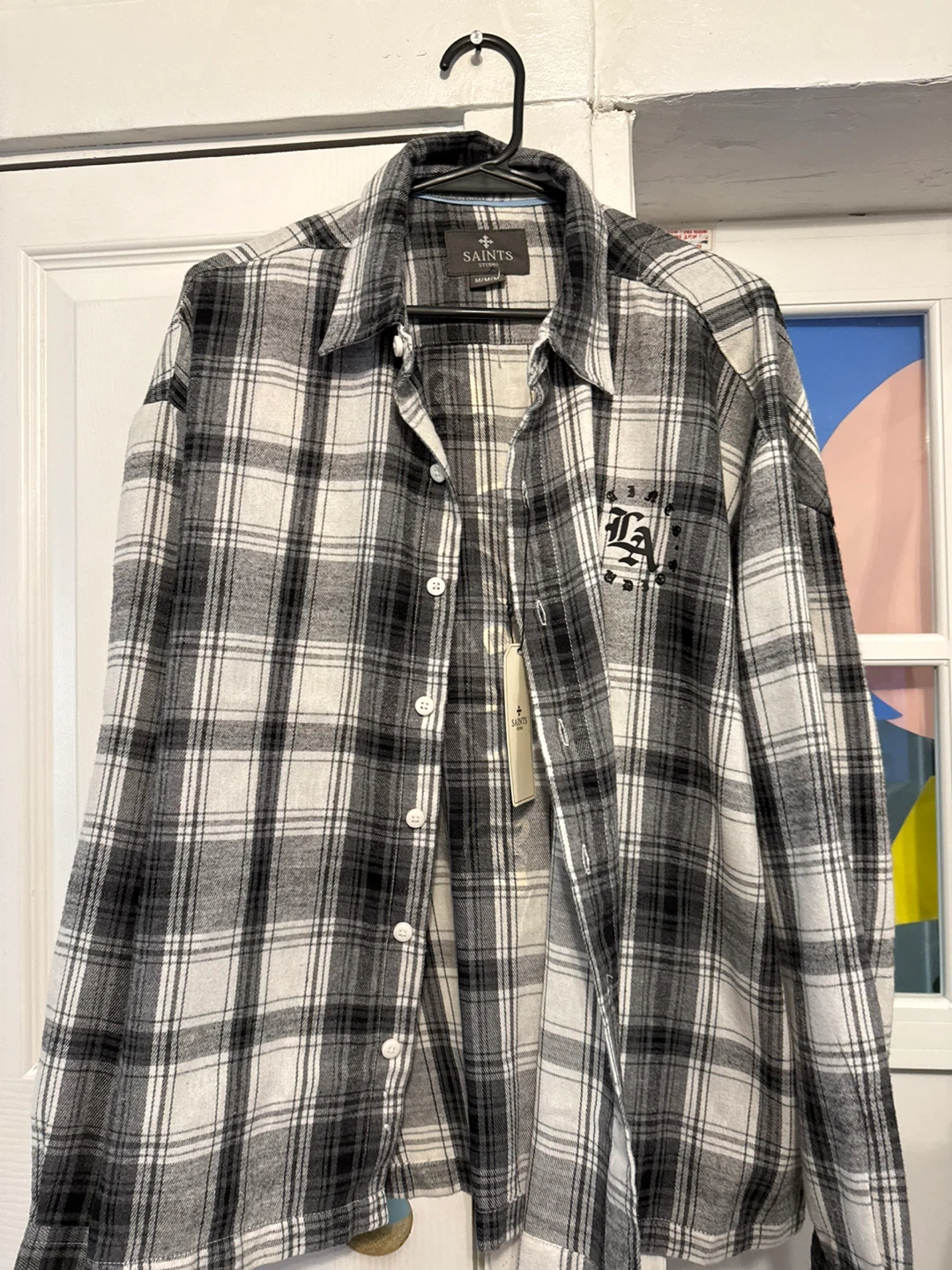SAINTS LA Plaid Flannel Shirt
