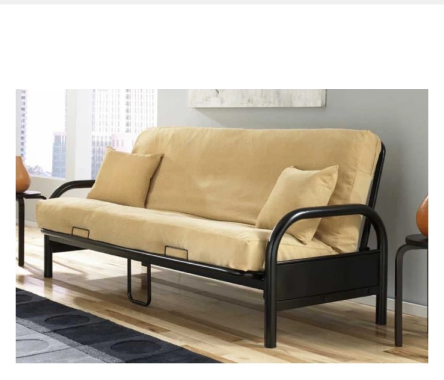 Black Metal Futon (Frame ONLY)
