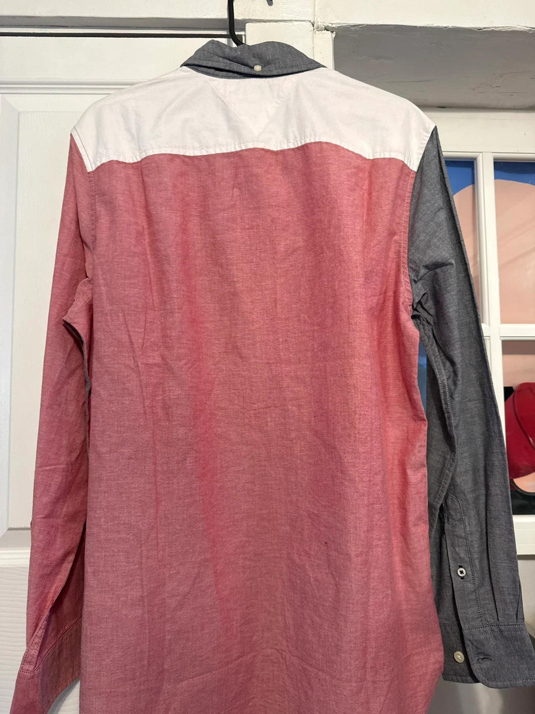 Tommy Hilfiger Men's Color Block Button Down Shirt Size M - photo 3
