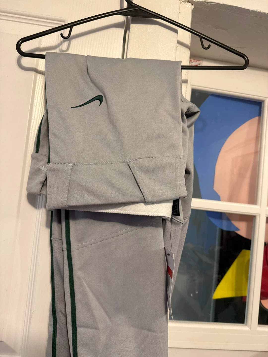 Nike Baseball Pants Gray Green Men's Size Large - photo 3