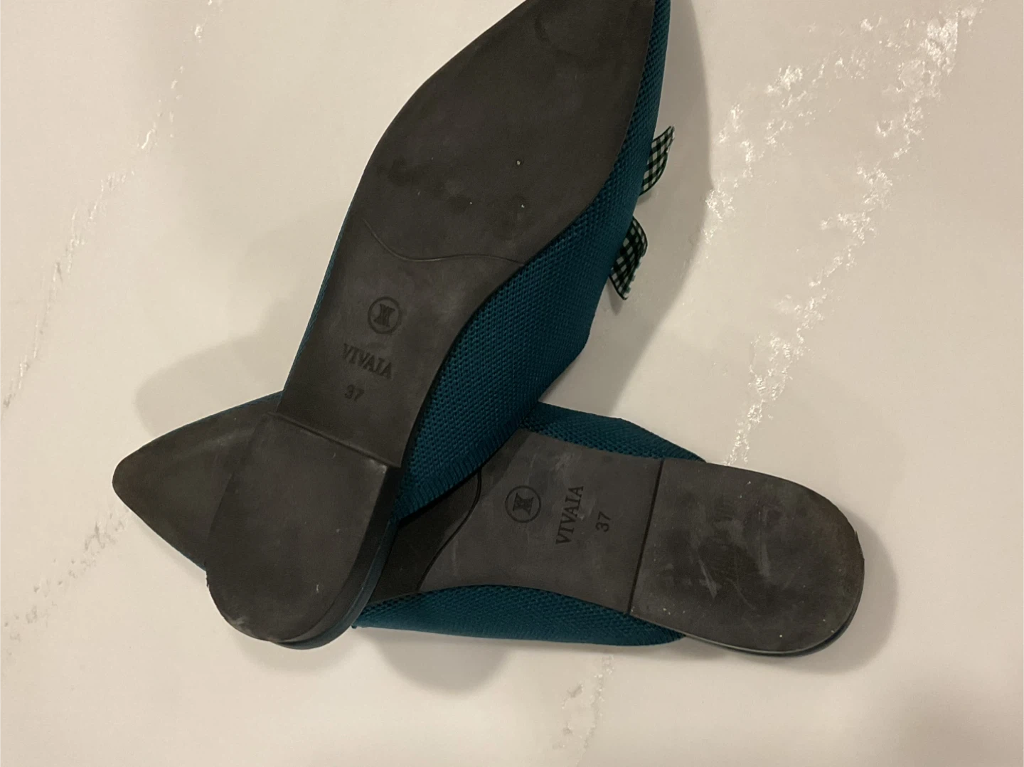 VIVAIA Pointed Toe Mules - Teal Green - photo 5
