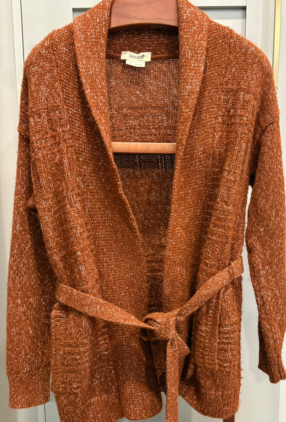 Golden by Tna Women's Shawl Collar Cardigan Sweater - Size M