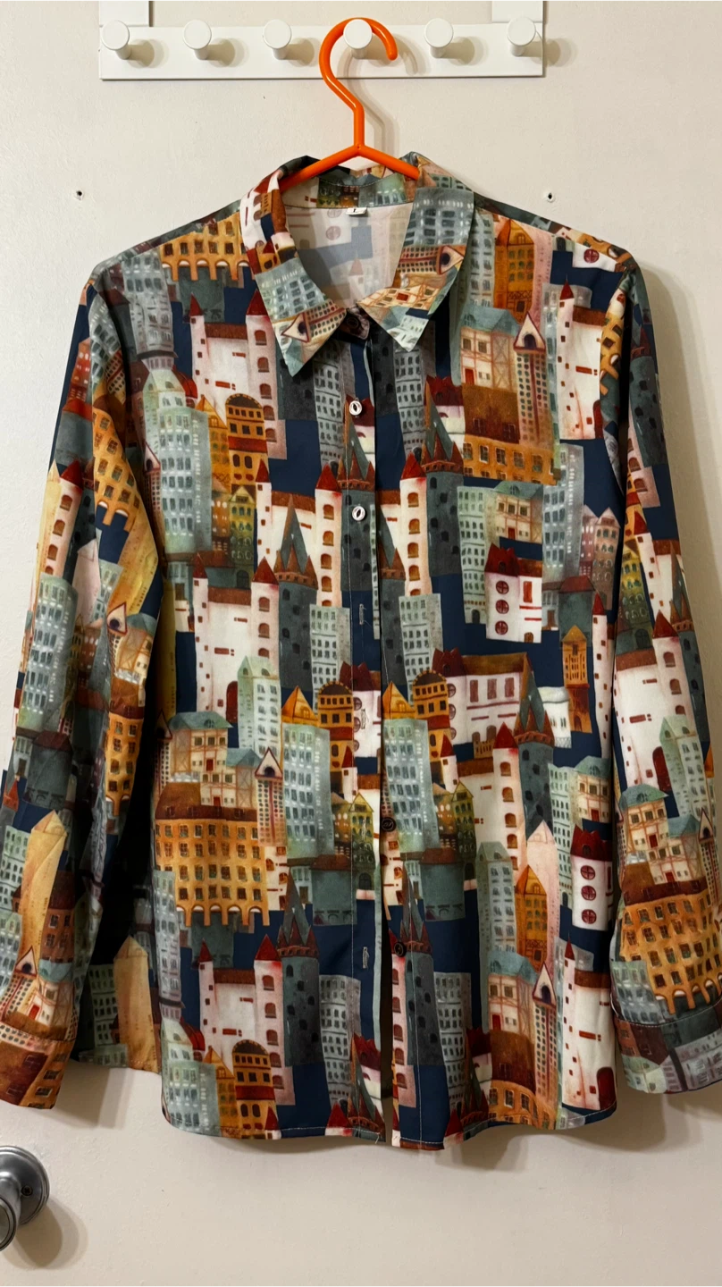 Long Sleeve Button-Up Shirt, size M and size L - photo 3