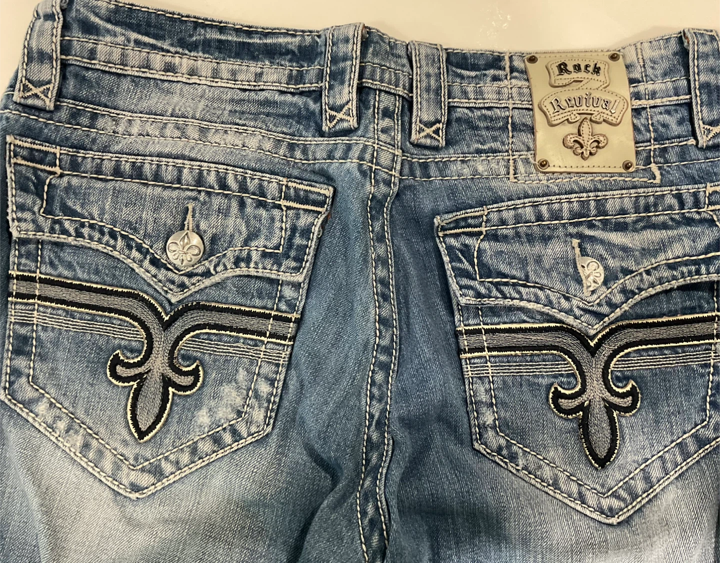 Rock Revival John Straight Jeans Size 32 - photo 3