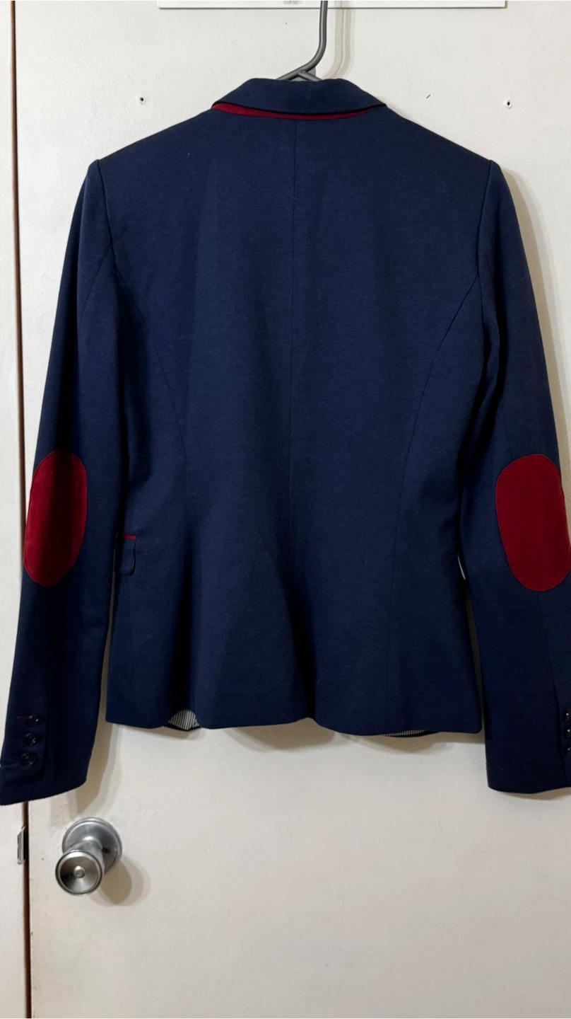 Reserved Navy Blazer with Red Elbow Patches, size M/38 - photo 5