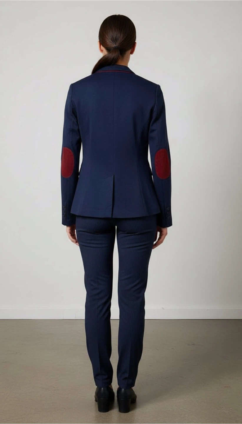 Reserved Navy Blazer with Red Elbow Patches, size M/38 - photo 2