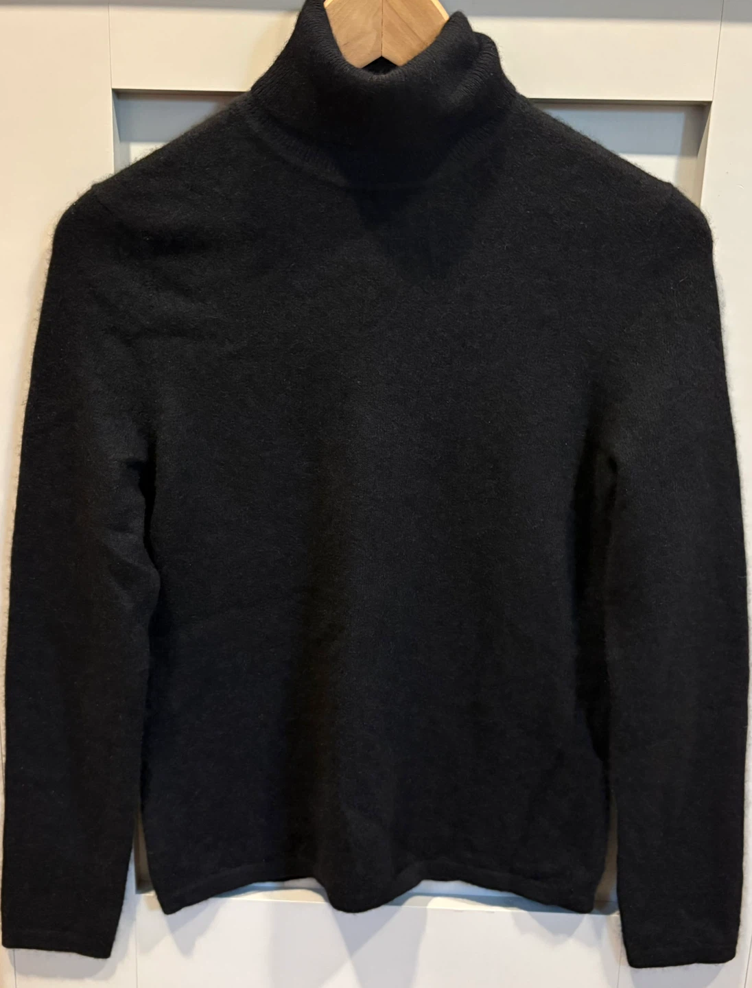 Lord & Taylor Black 100% Cashmere Petite Turtleneck Sweater - photo 2