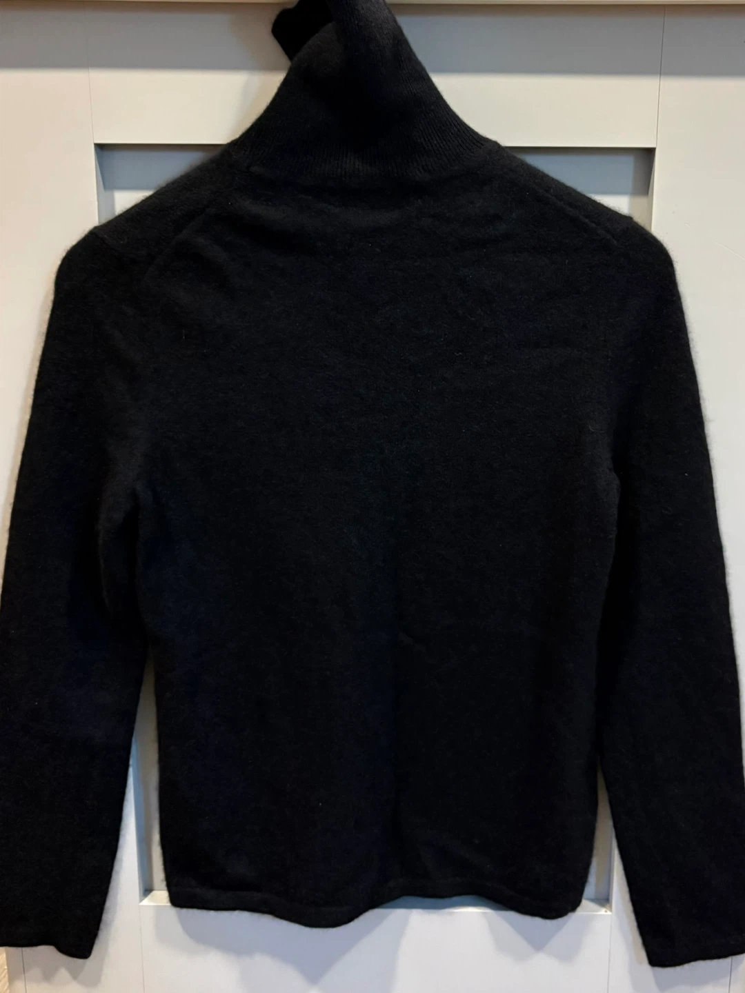 Lord & Taylor Black 100% Cashmere Petite Turtleneck Sweater - photo 3