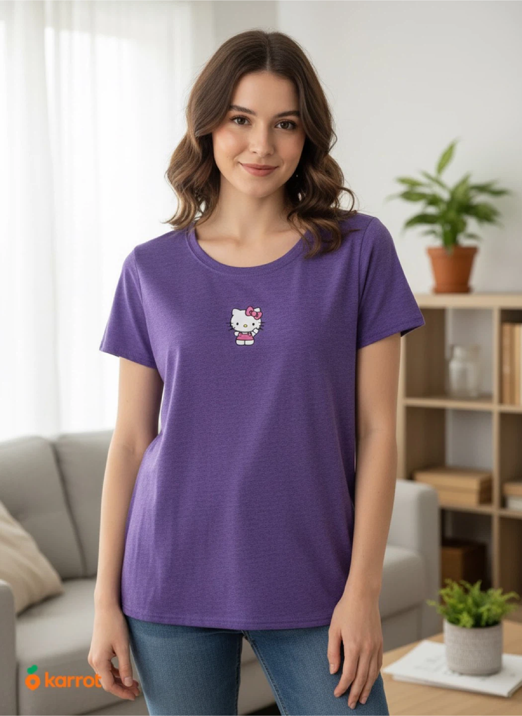 Purple Hello Kitty T-Shirt Women’s Large