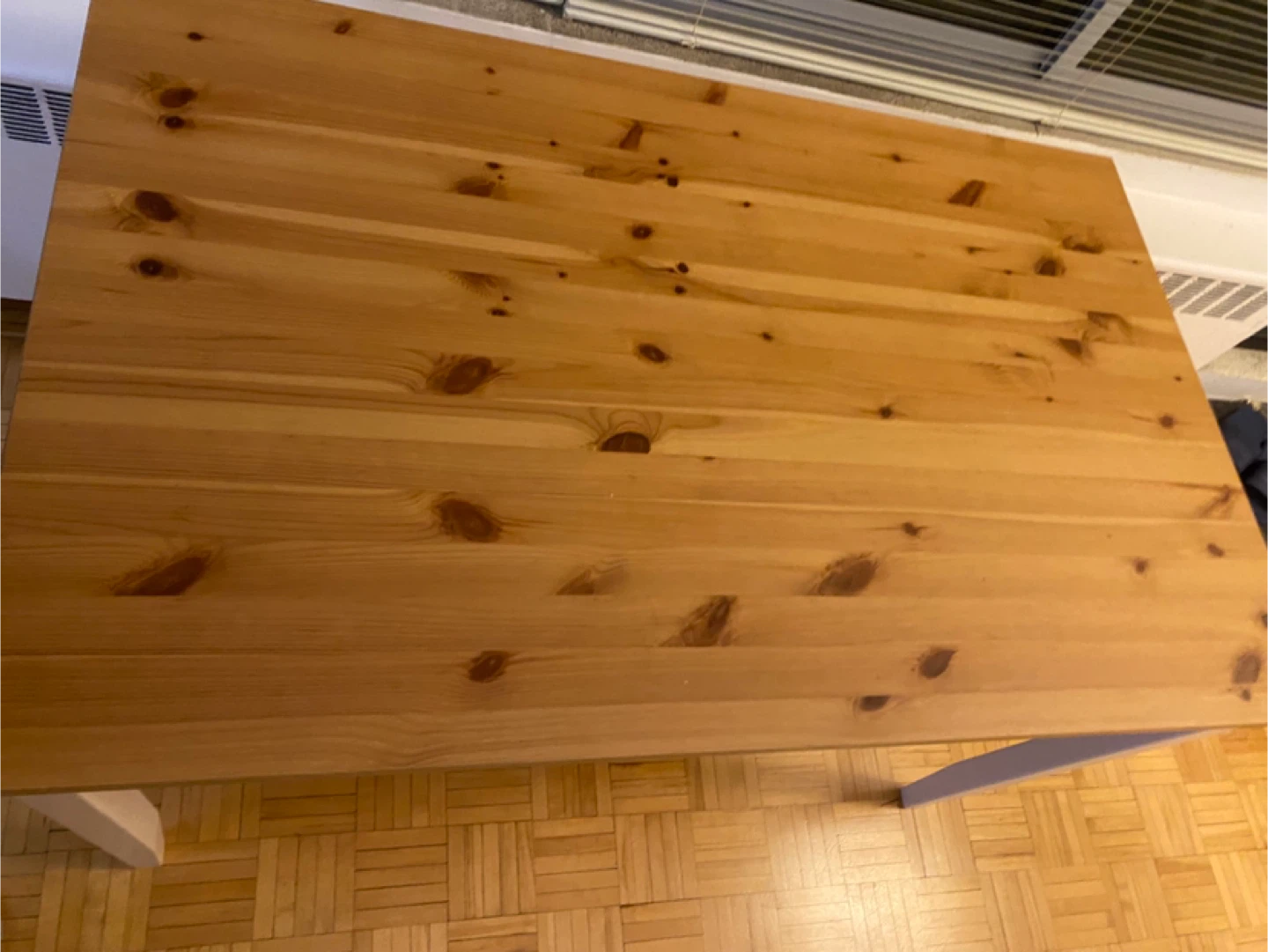 Pine and White Dining Table - photo 5