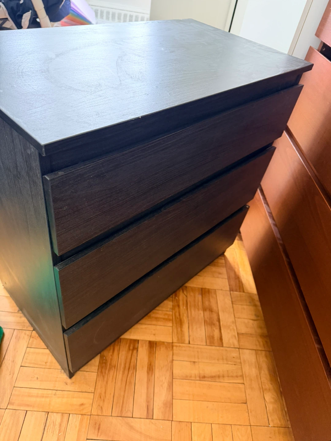 Black 3-Drawer Dresser - photo 2