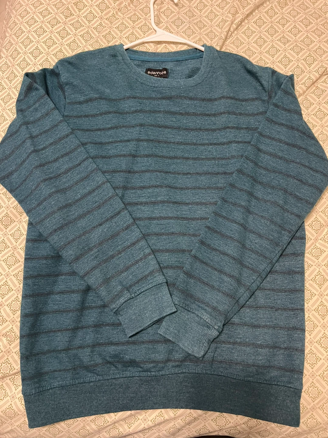 Edenrobe Striped Crewneck Sweater Size L