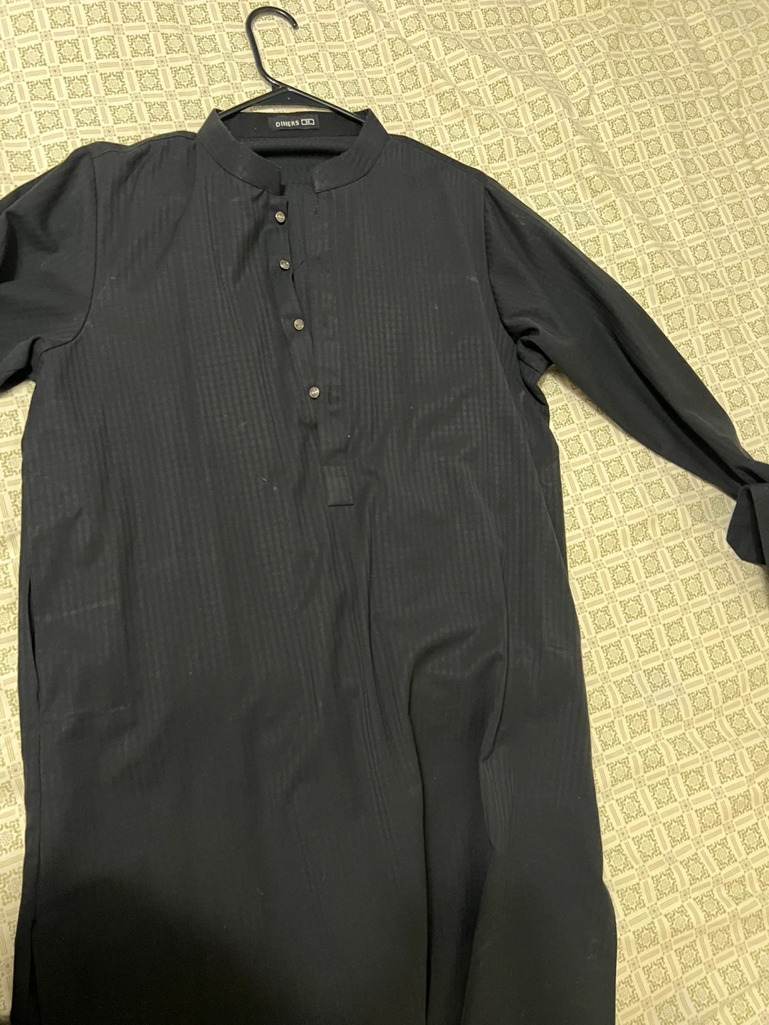 Diners Black Kurta Shirt - Size M
