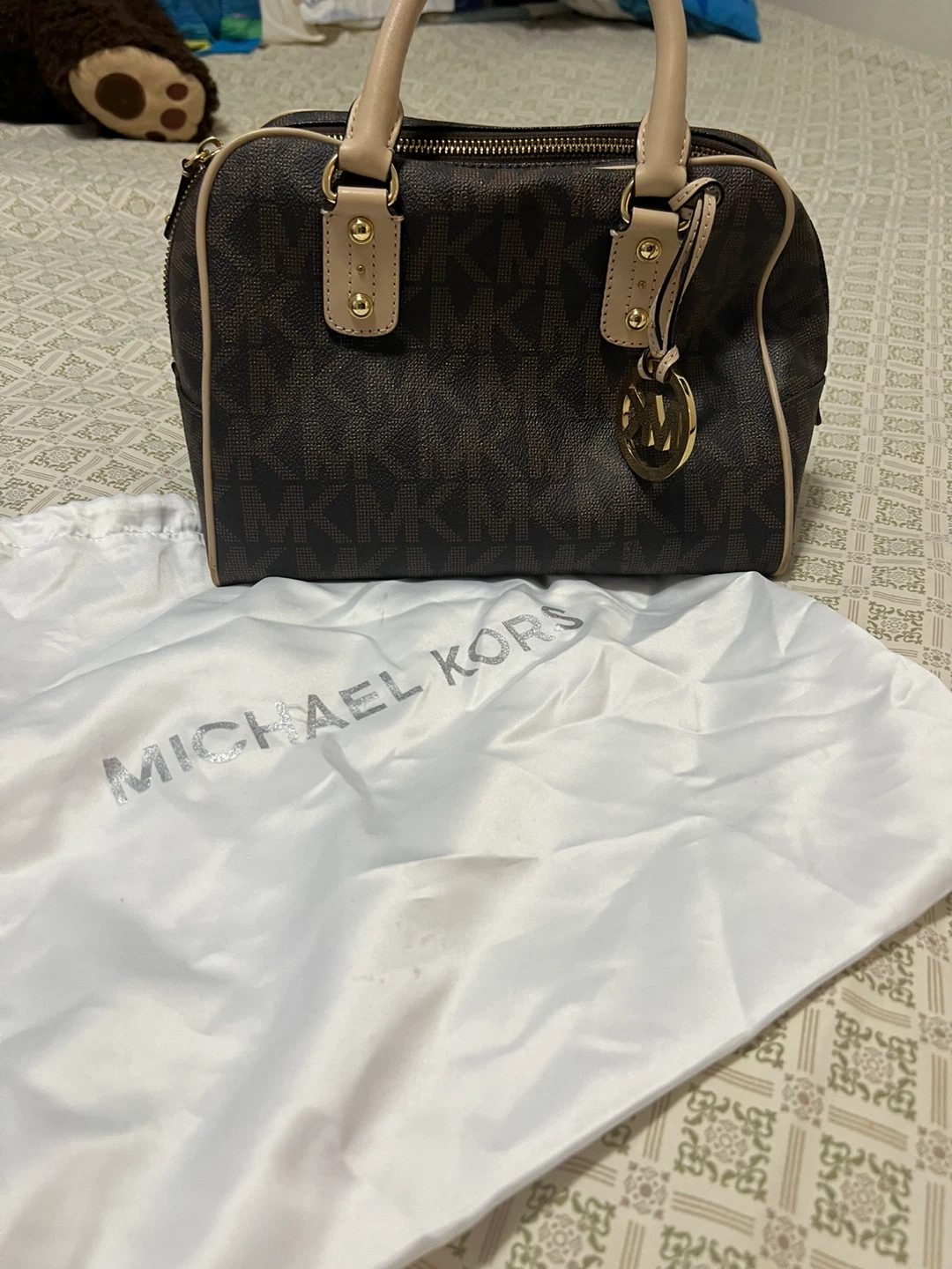 Michael Kors Brown Monogram Boston Bag - photo 3