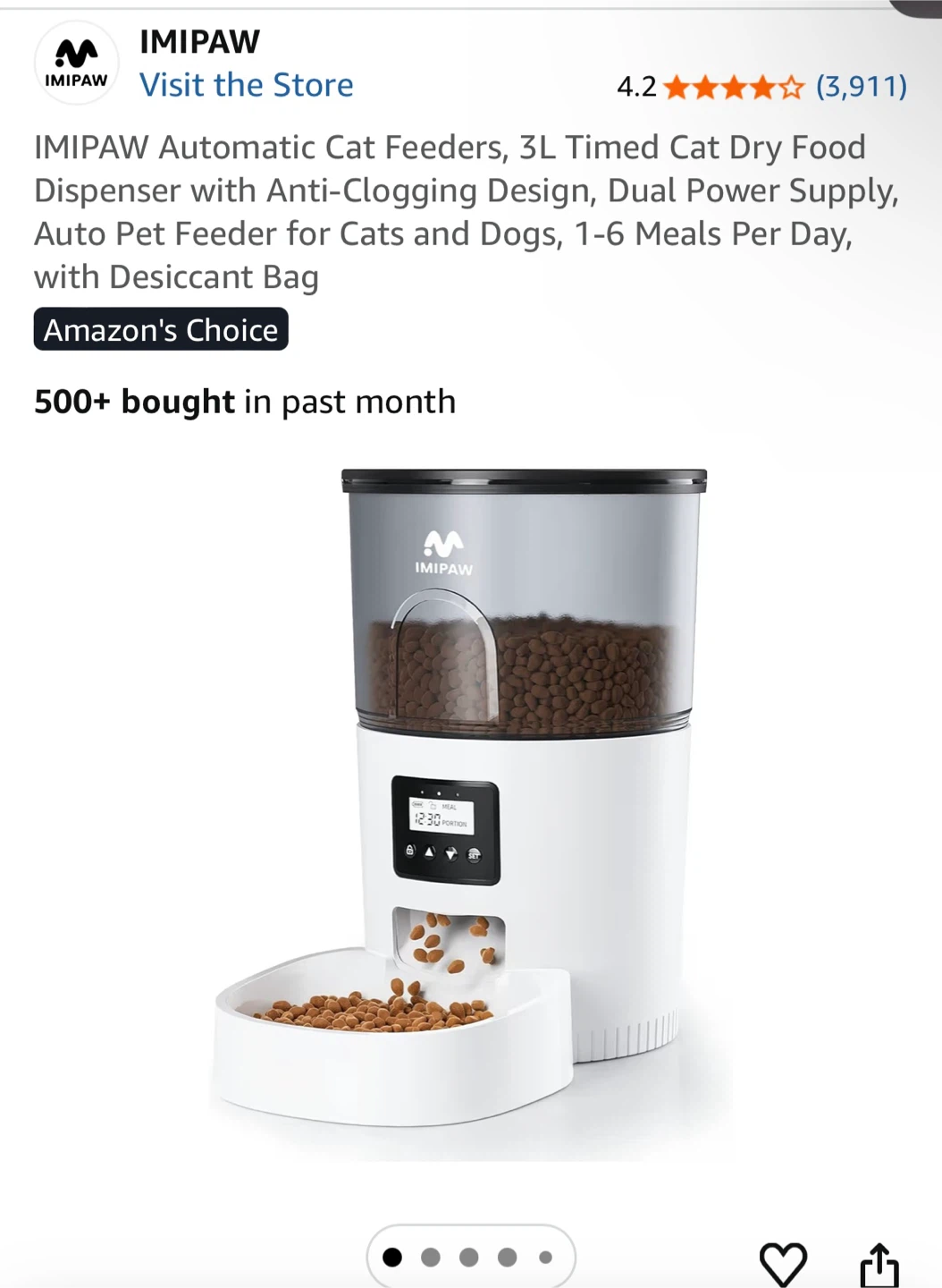 Automatic cat feeder - photo 2