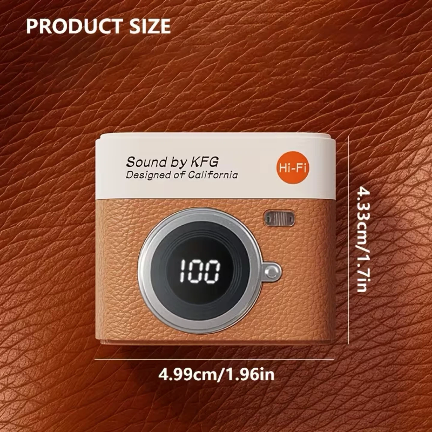 KFG True Wireless Earbuds - Brown Retro Camera Design - photo 2