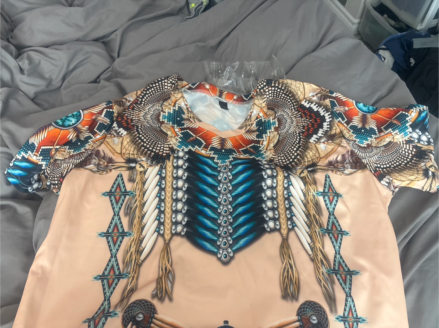 T-Shirt with Native American inspired print - XXL - photo 3