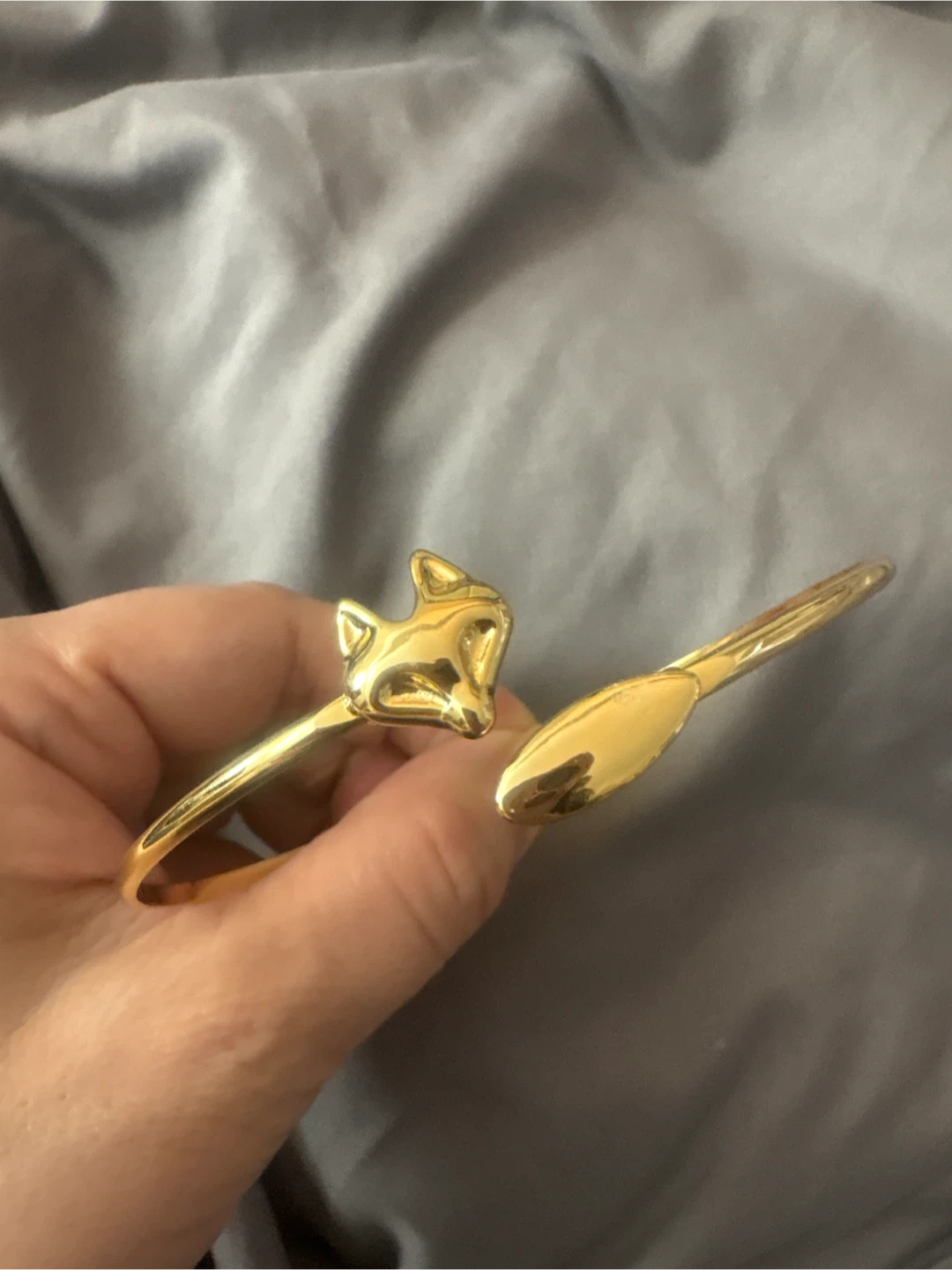 Gold Fox Cuff Bracelet