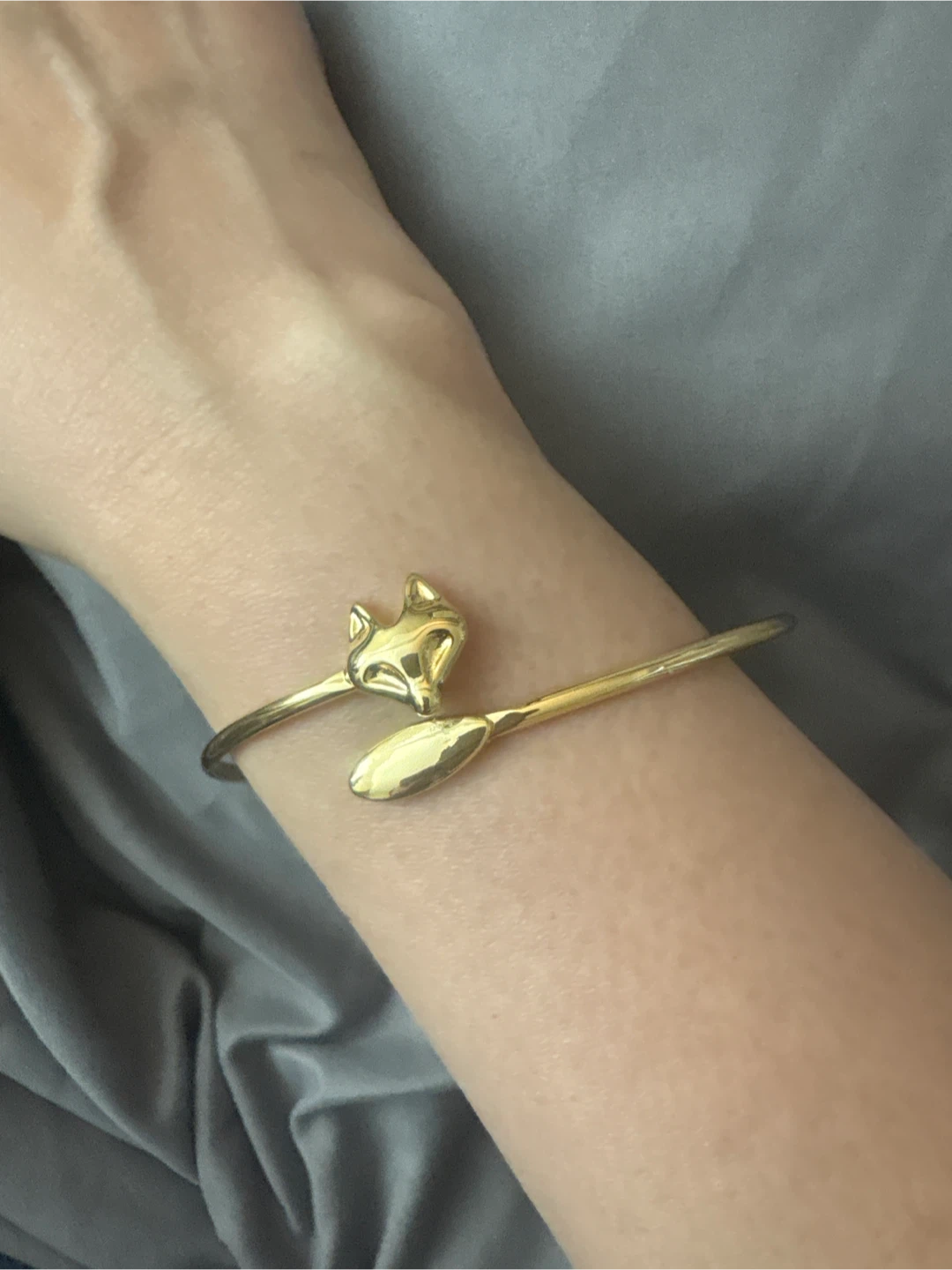 Gold Fox Cuff Bracelet - photo 2