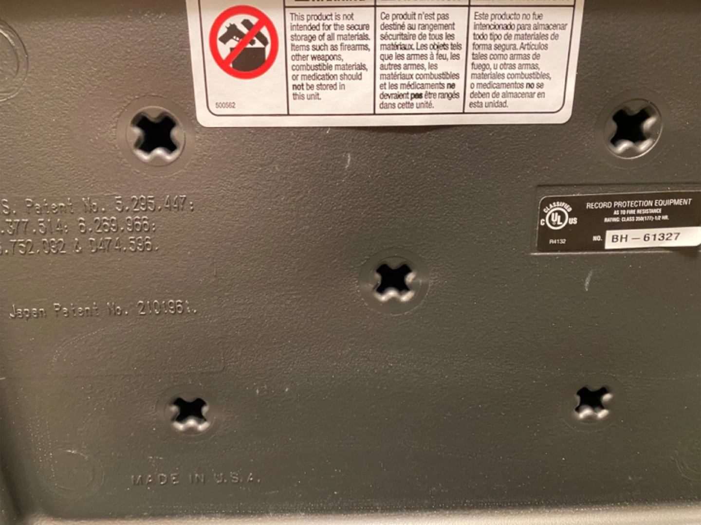 SentrySafe Fire-Safe Waterproof Safe F2300 - photo 3