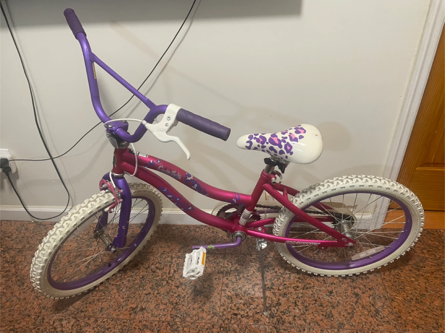 Girls Pink and Purple "Cranky Ride" BMX Bike