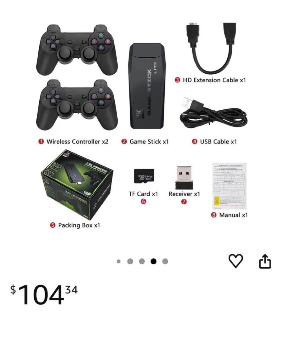 2.4G Wireless Controller Gamepad with Game Stick Lite - photo 3