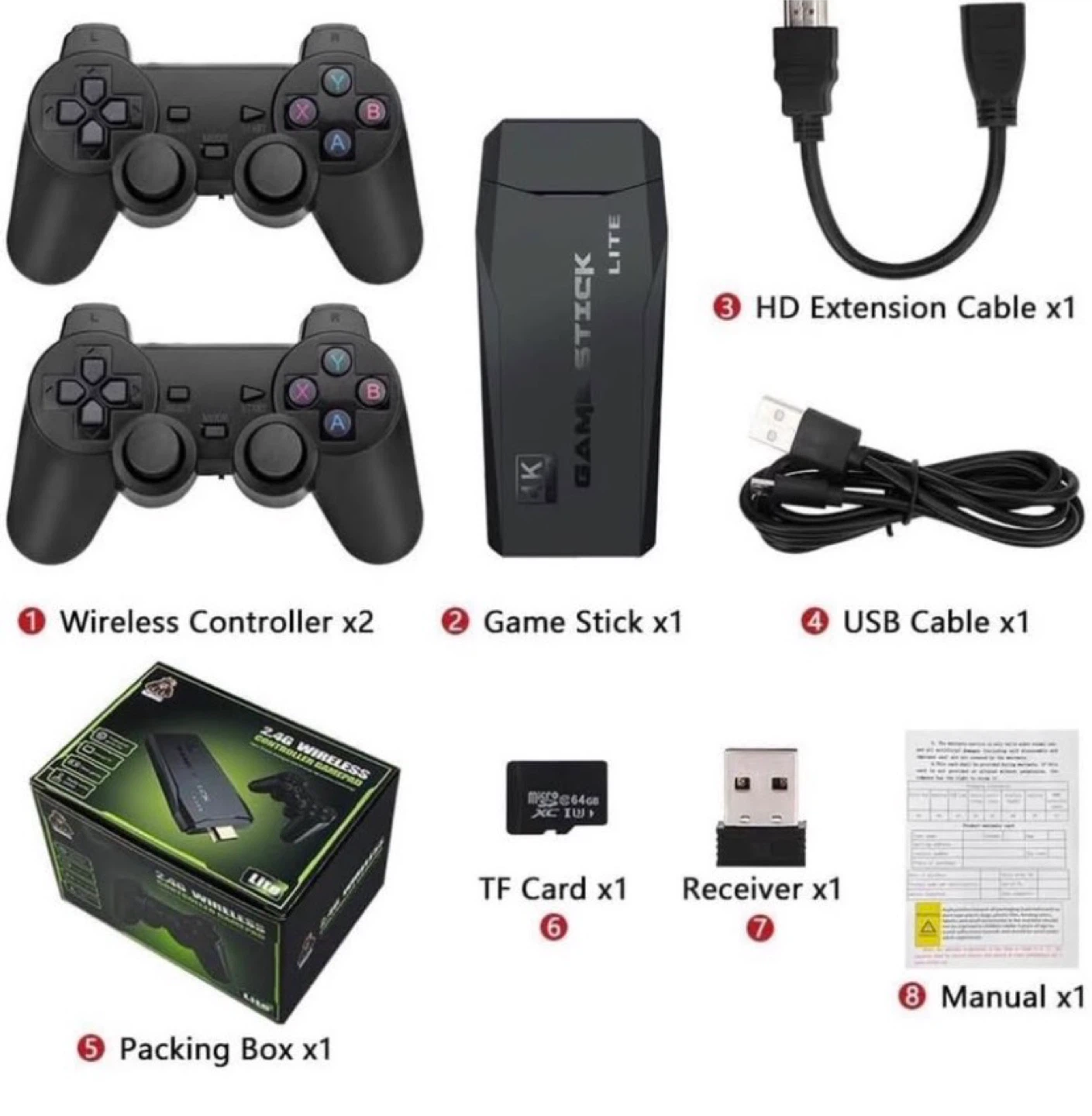 2.4G Wireless Controller Gamepad with Game Stick Lite