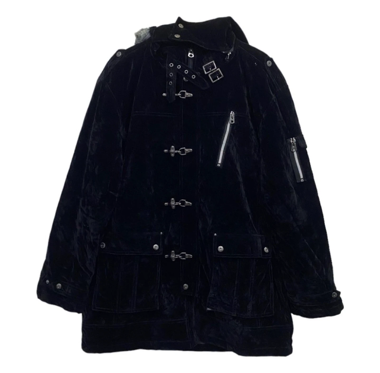 DIAGONAL ARROW MULTI POCKET PARKA VELVET JACKET - photo 2
