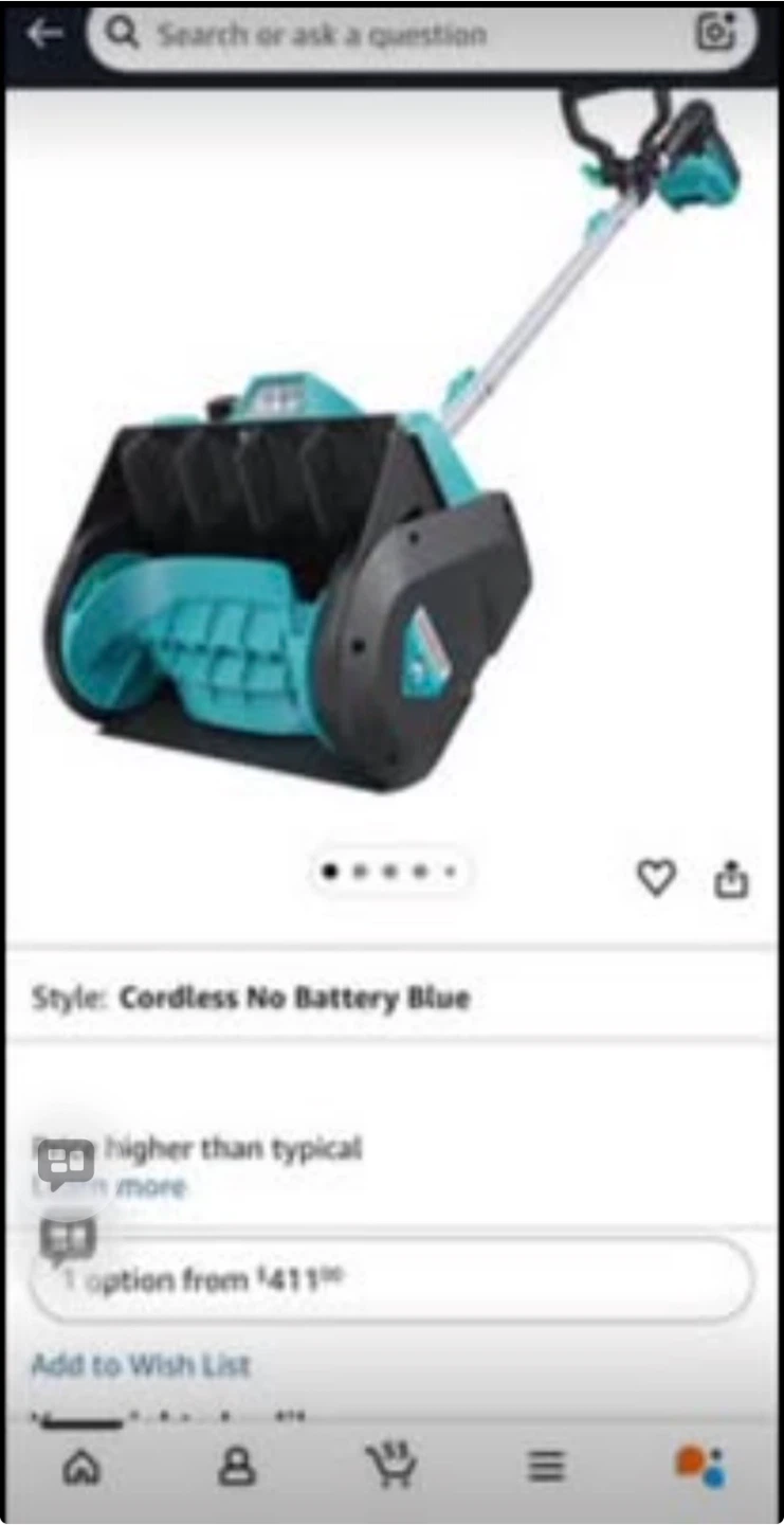 Cordless Electric Snow Blower - photo 3