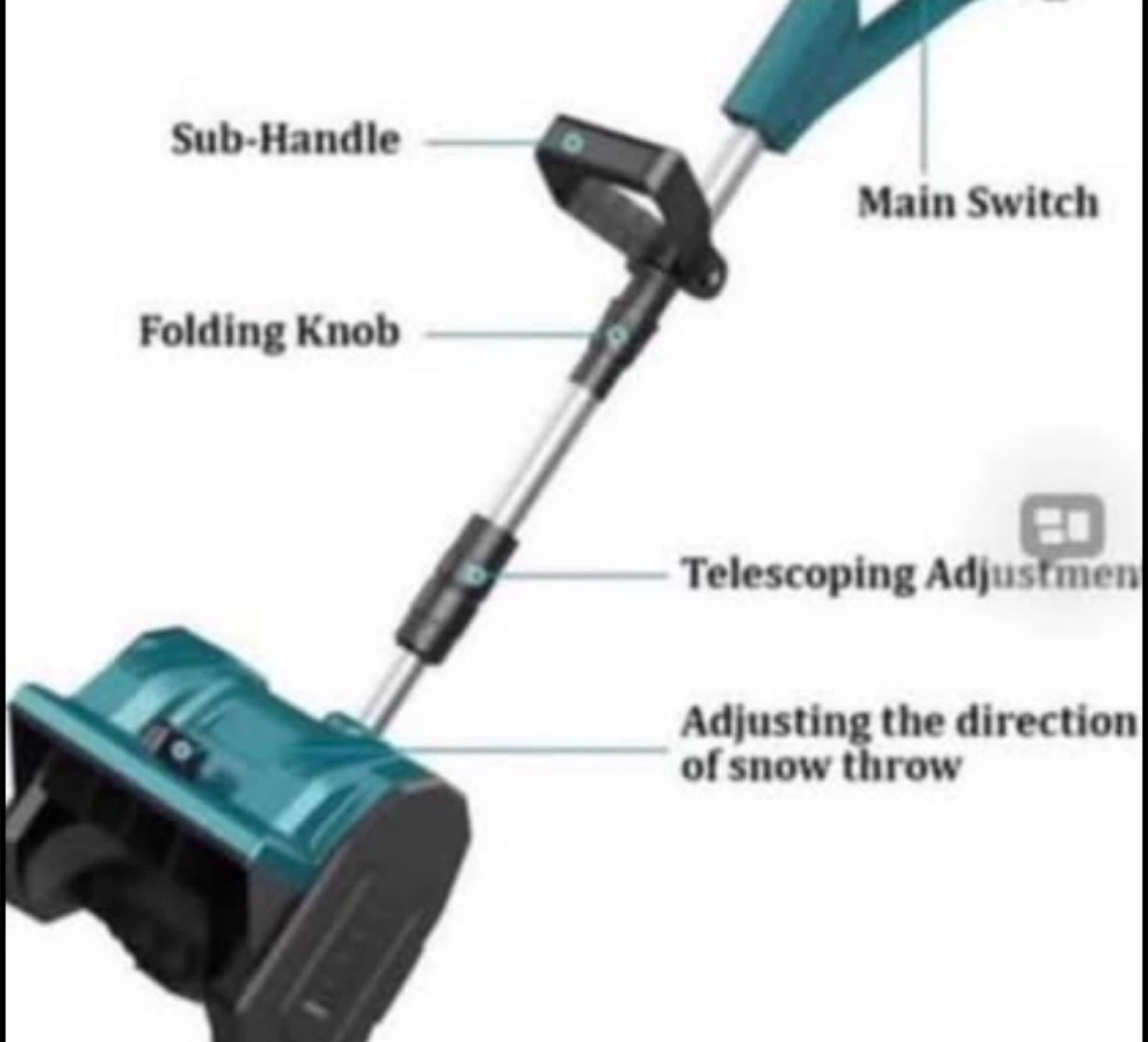 Electric Snow Thrower - 13in Clearing Width - photo 4