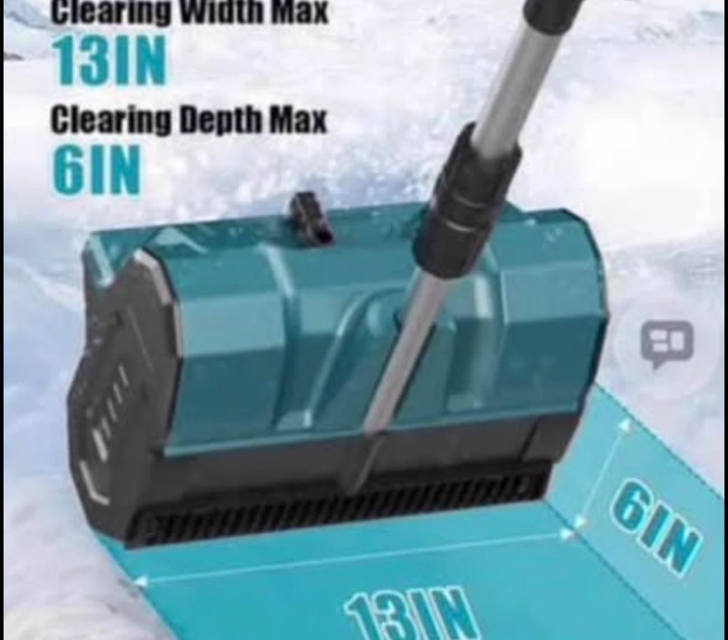Electric Snow Thrower - 13in Clearing Width - photo 2