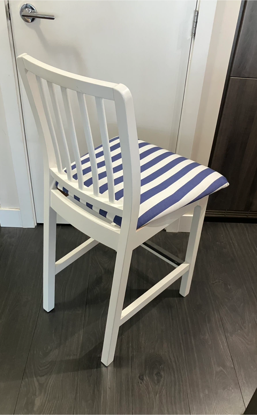 Newly upholstered IKEA  Bar Stool - photo 2