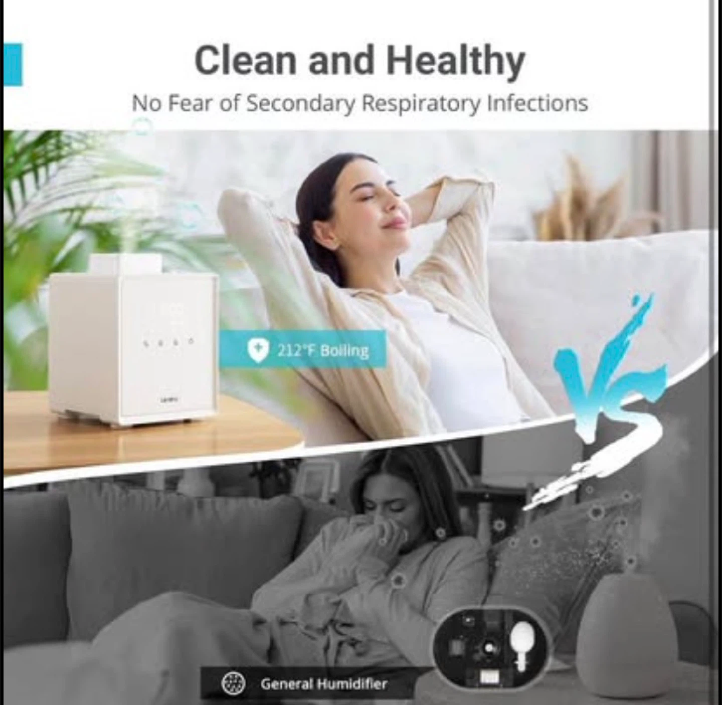 3L Stainless Steel Warm Mist Humidifier Steam - photo 2