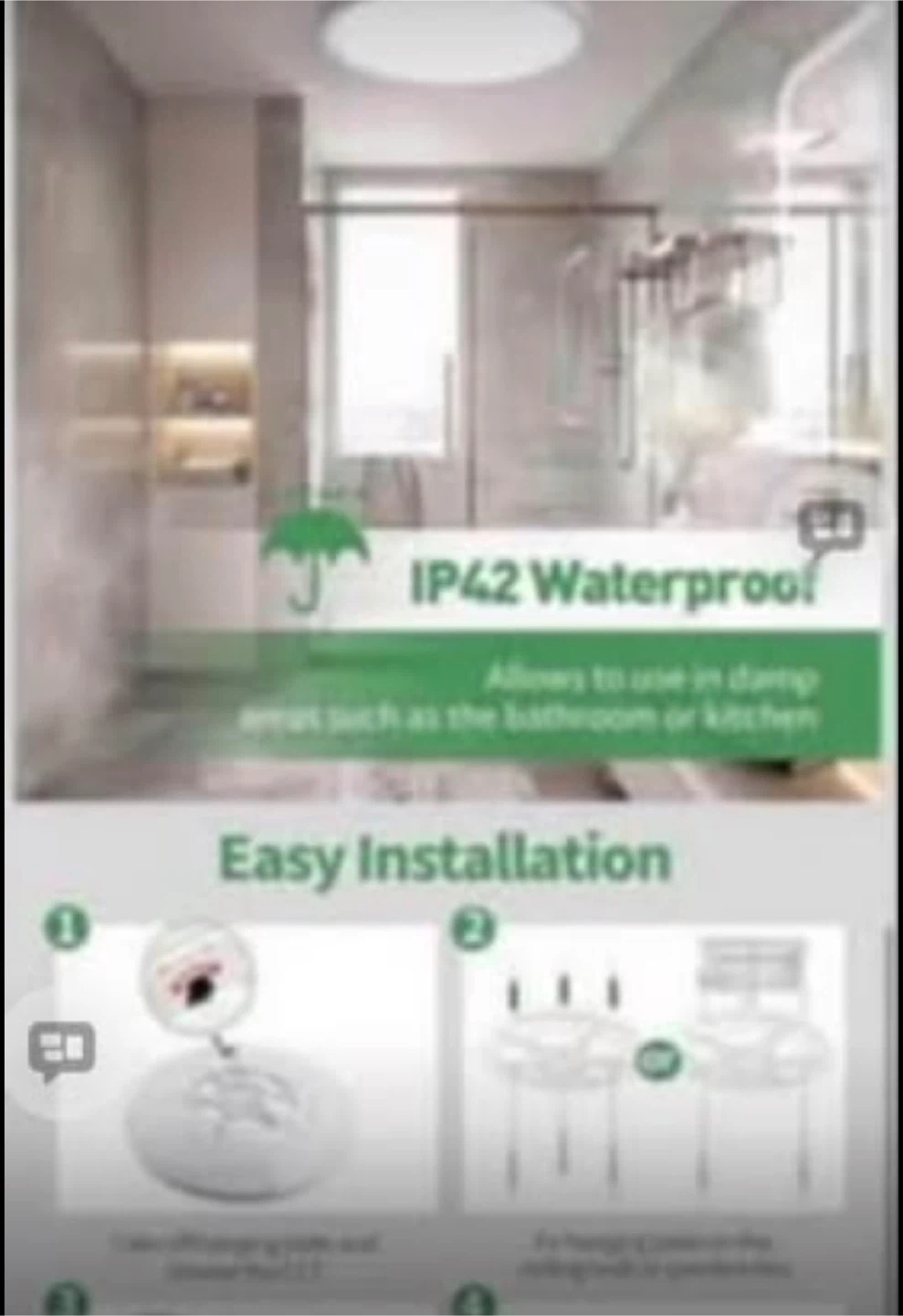 15.8 inch LED ceiling light offers wide - photo 3