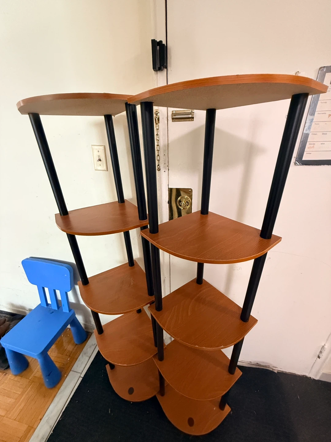 2 Corner Shelf Unit - Wood Finish - photo 2