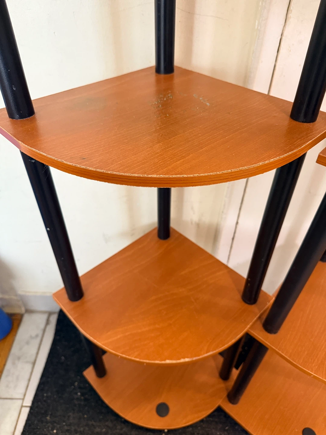 2 Corner Shelf Unit - Wood Finish - photo 4