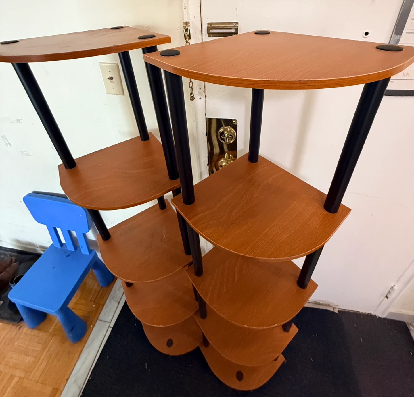 2 Corner Shelf Unit - Wood Finish - photo 3