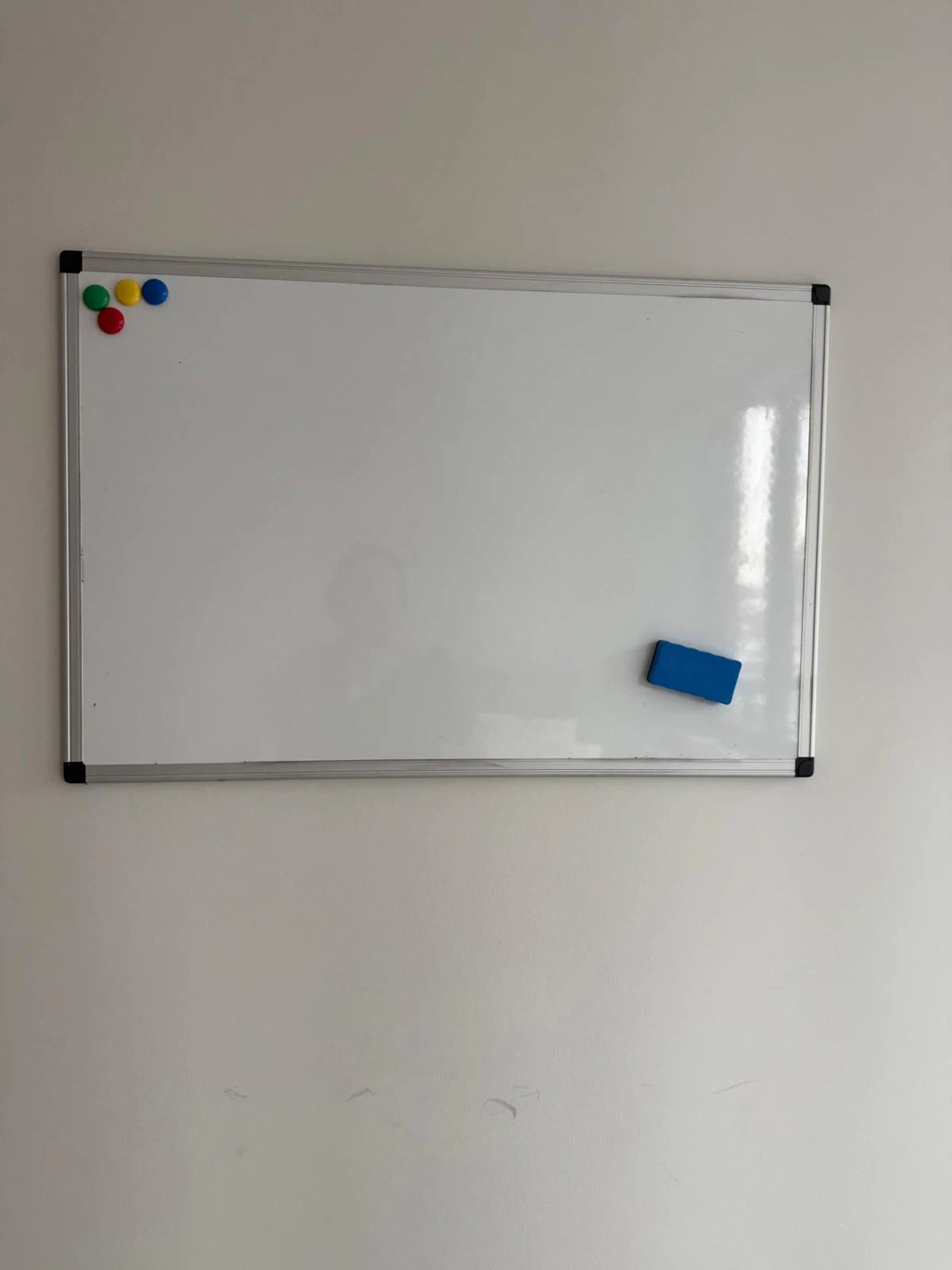 Whiteboard with Magnets and Eraser