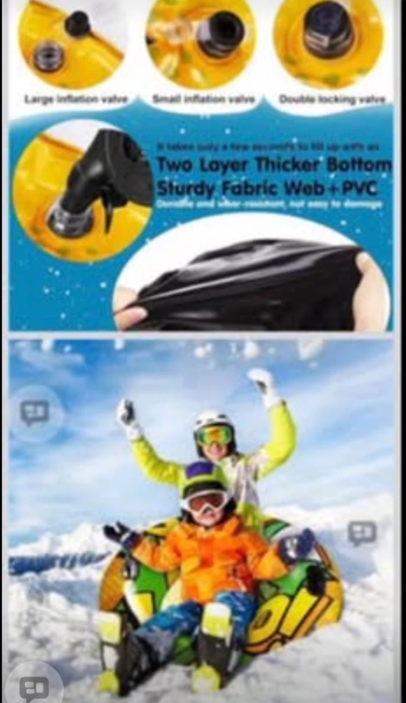 Extra Large "Say It Loud" Snow Tube