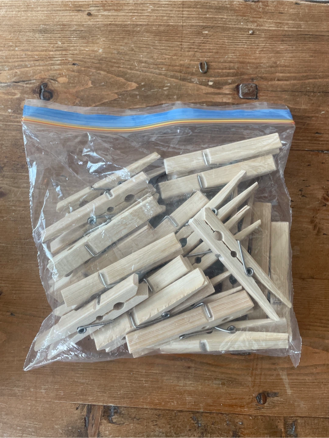 Wooden clothespin