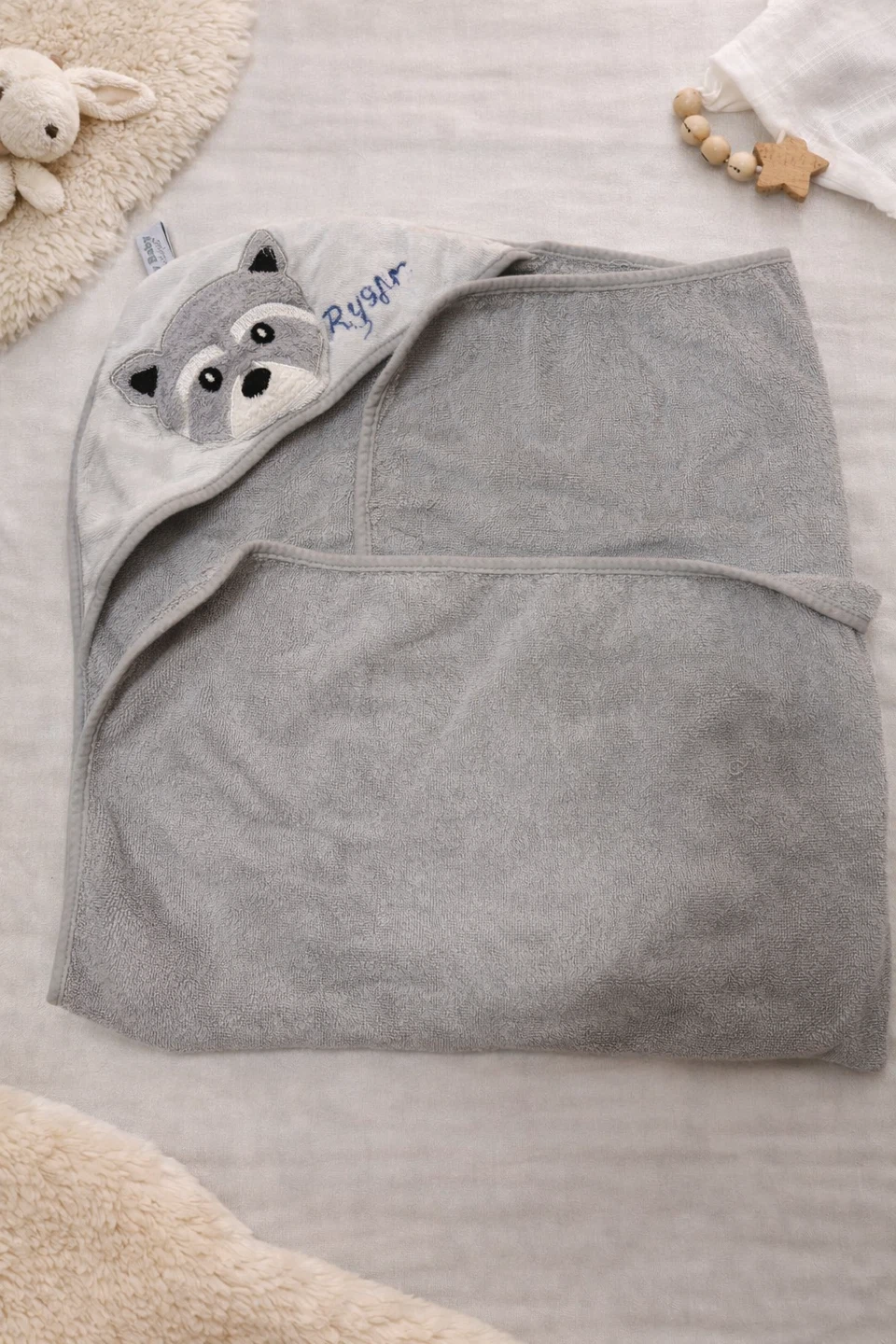 Hooded Baby Towels 💙🩵🩶 - photo 2