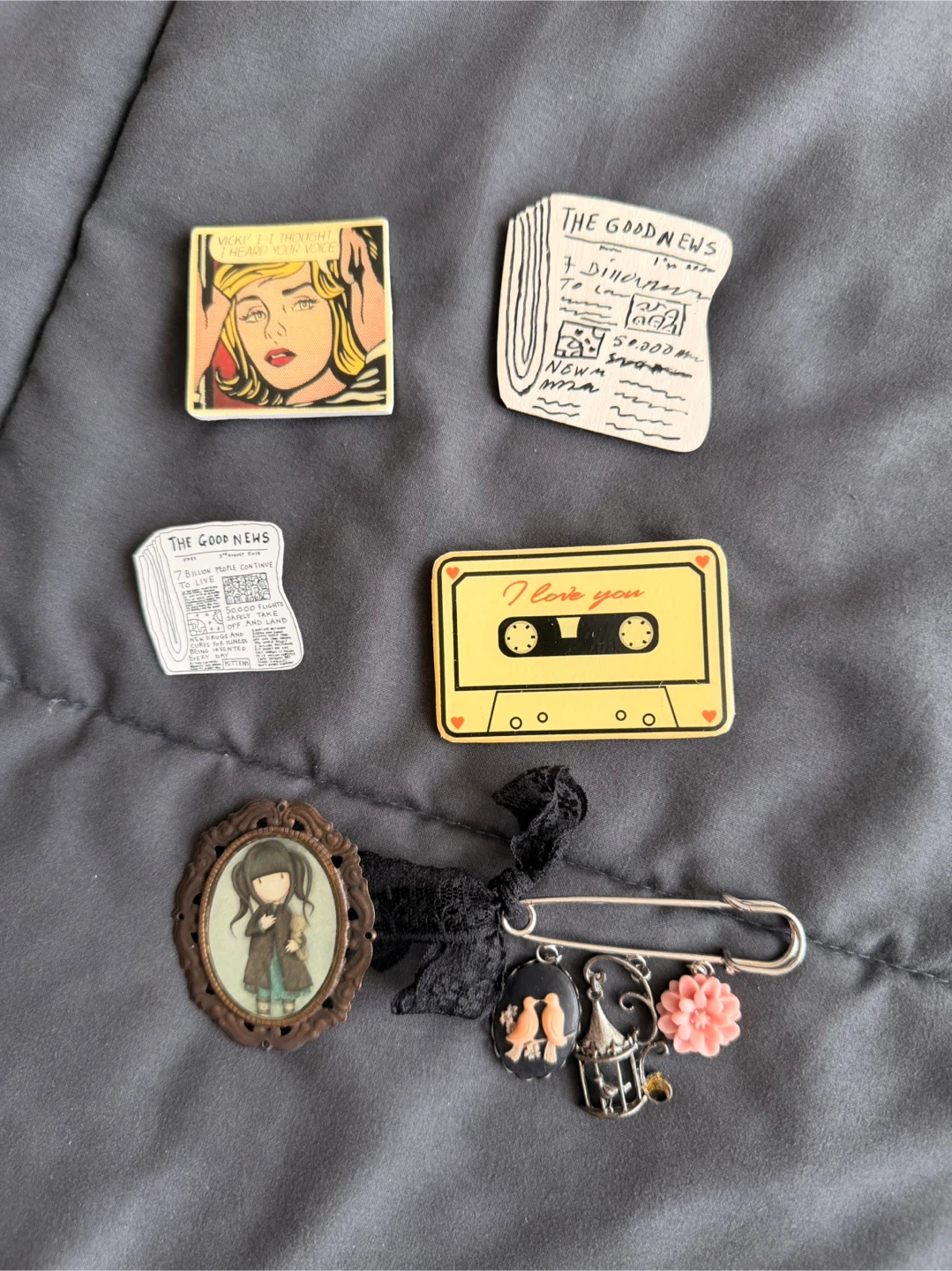 Assorted Enamel Pins and Brooch Set🏆