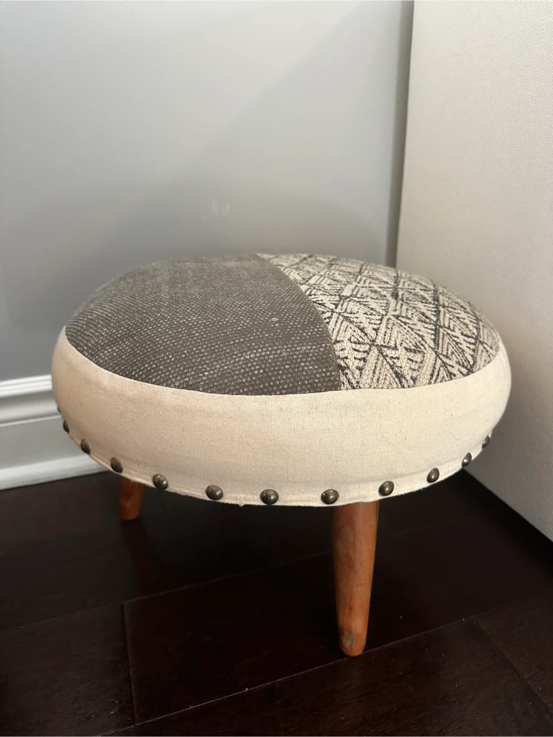 Round Footstool Ottoman