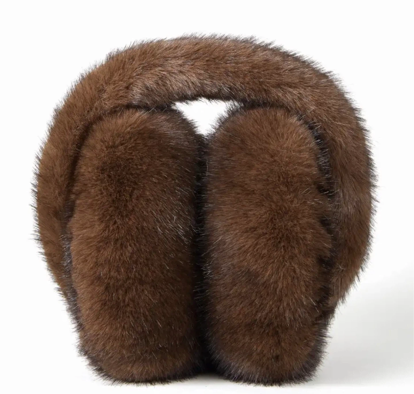 Cider Faux Fur Earmuffs - Brown - One Size - photo 5