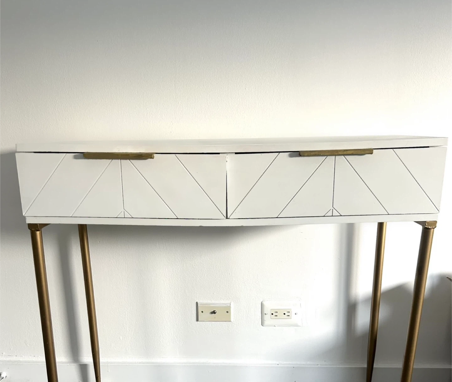 Desk/ Vanity/ Console Table with USB Ports