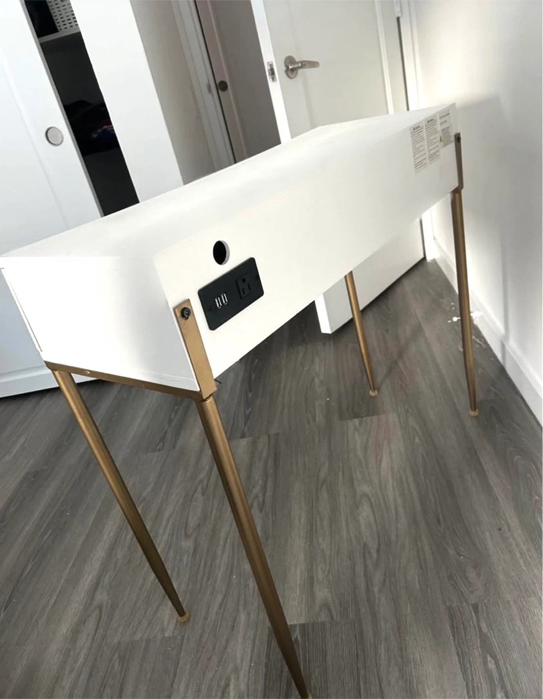 Desk/ Vanity/ Console Table with USB Ports - photo 2