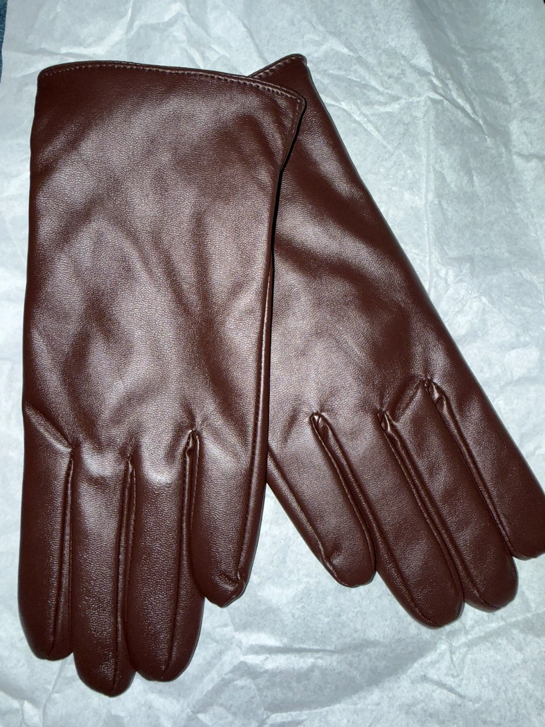 Cider Faux Leather Gloves - photo 2