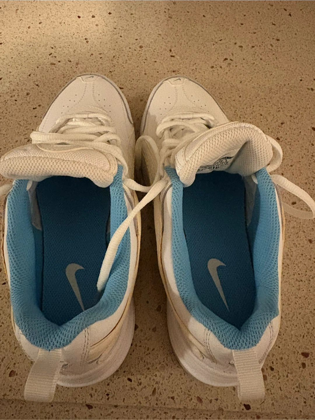 Nike Women's White & Blue Running Shoes Size 7.5 - photo 3